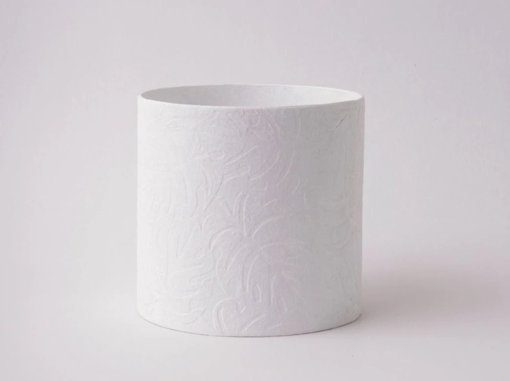 Tree Stripes Pty Ltd Pots & Hanging Baskets Cylinder Pot Monstera - White 5 Tree Stripes Pty Ltd Pots & Hanging Baskets Cylinder Pot Monstera - White