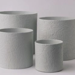 Tree Stripes Pty Ltd Cylinder Pot Monstera - Morning Mist