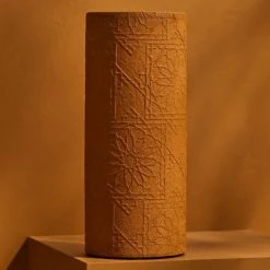 Tree Stripes Pty Ltd Pots & Hanging Baskets Cylinder Vase Diwali - Ochre